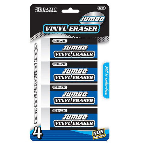 Jumbo Vinyl Eraser (4/Pack)