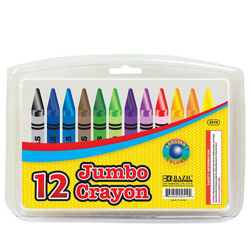 12 Color Premium Quality Jumbo Crayon