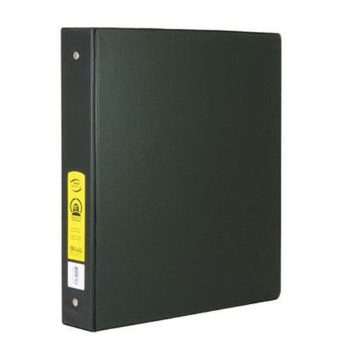 BAZIC 1  1/2" Black 3-Ring Binder W/ 2-Pockets