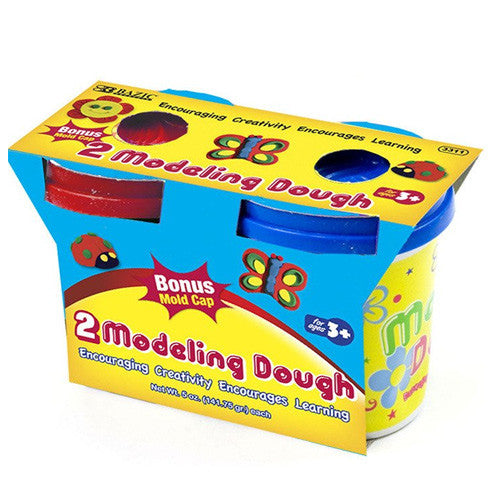 BAZIC 5 Oz. Multi Color Modeling Dough (2/Pack)