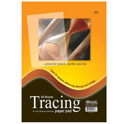 30 Ct. 9" X 12" Tracing Paper Pad