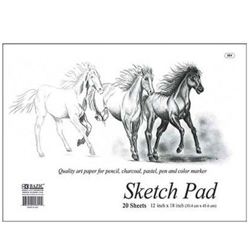 BAZIC 20 Ct. 18" X 12" Premium Sketch Pad