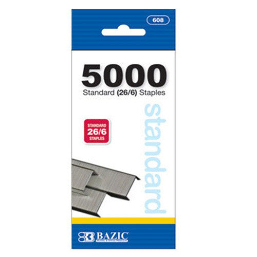 BAZIC 5000 Ct Standard (26/6) Staples