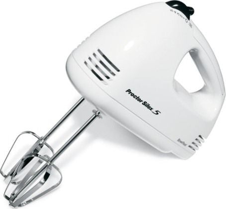 Proctor Silex 5-speed Hand Mixer in White 62509RY with Jenn-Air Adjustable