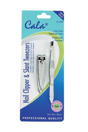 Nail Clipper and Slant Tweezers Pack
