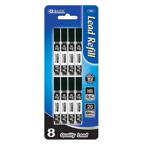 BAZIC 20 Ct. 0.5mm Mechanical Pencil Lead (8/Pack)