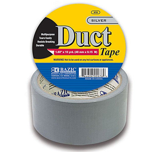 BAZIC 1.88" X 10 Yards Silver Duct Tape