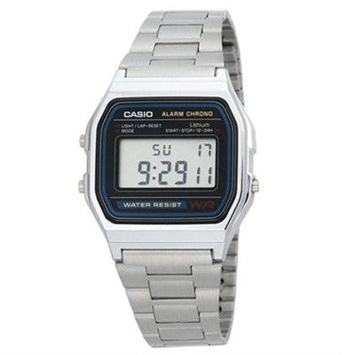 Casio Men's A158WA-1DF Stainless Steel Digital Watch