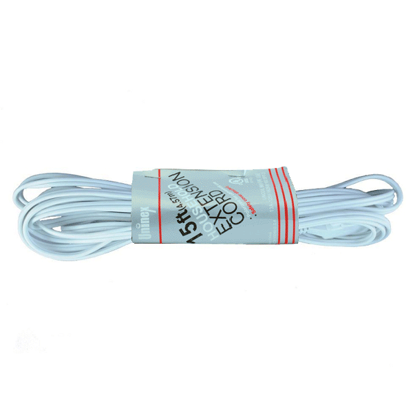 15 Foot Indoor Extension Cord (White Color)