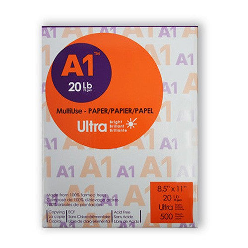 A1 ULTRA 8.5" X 11" White Copy Paper