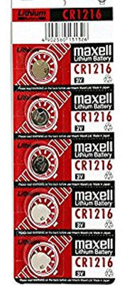 Maxell CR1216 3V Lithium (LiMNO2) Coin Cell Battery