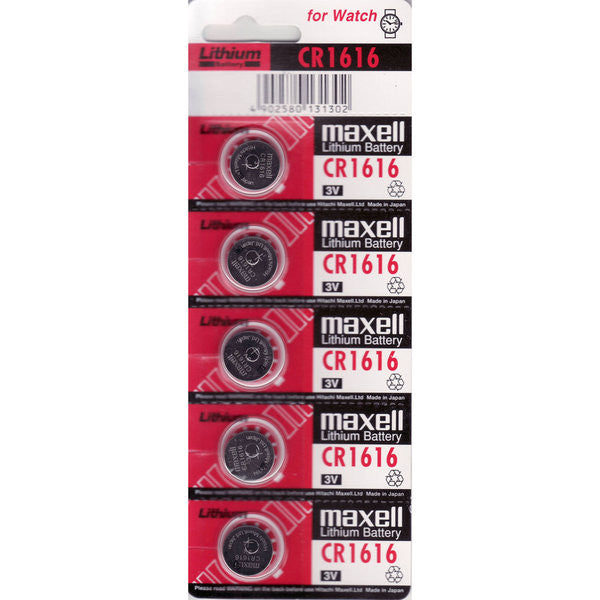 Maxell CR1616 3V Lithium (LiMNO2) Coin Cell Battery

