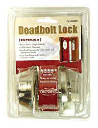 Deadbolt Lock-Single Cylinder-Stainless Silver