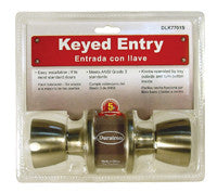 Entrance Lockset-Tulip Knob 