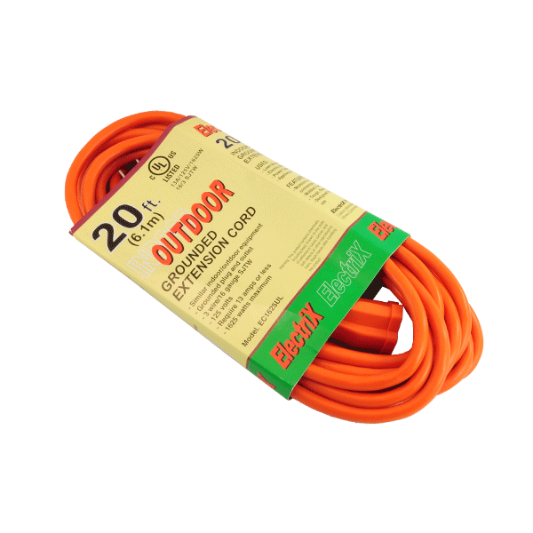 16 GAUGE 20FT OUTDOOR EXTENSION CORD