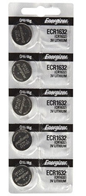 Energizer CR1632 130mAh 3V Lithium (LiMNO2) Coin Cell Battery