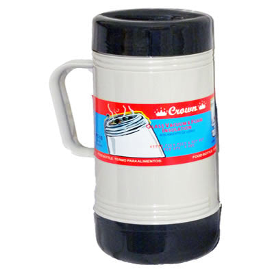 1.0 Liter Glass Vacuum Food Thermo; Gray 2-Tone Color (FT10)