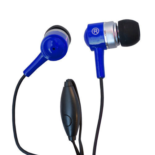 EVOGUE BASIC IN-EAR STEREO HANDS FREE WITH IN-LINE MICRO PHONE (BLUE)