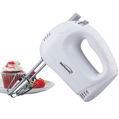 5 Speed Hand Mixer in White