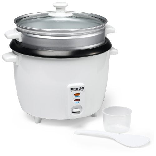 Better Chef IM-411ST 20-Cup (Cooked) Rice Cooker with Food Steamer