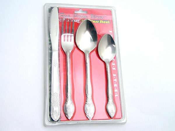 J0004 -  4PC FLATWARE SET