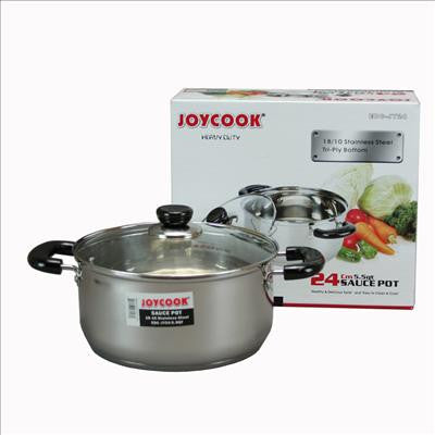 Joycook  24cm ( 5.5 QT ) stainless steel Sauce Pot