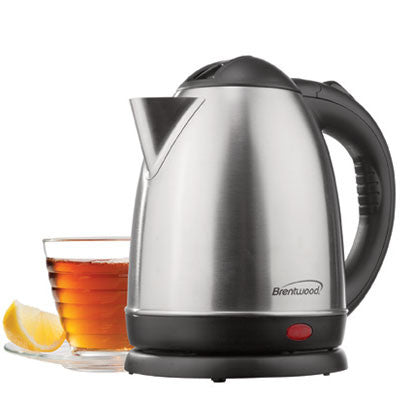 1.5 Liter Stainless Steel Electric Cordless Tea Kettle; Brushed Finish
