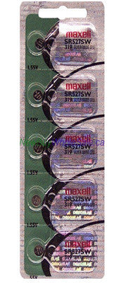 Maxell 319 SR527SW 1.55V Silver Oxide Micro Coin Battery