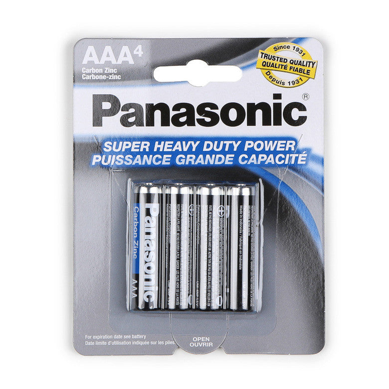 PANASONIC SIZE AAA 4 PACK BATTERY