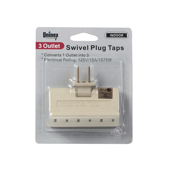 3 Outlet Swivel Plug Taps