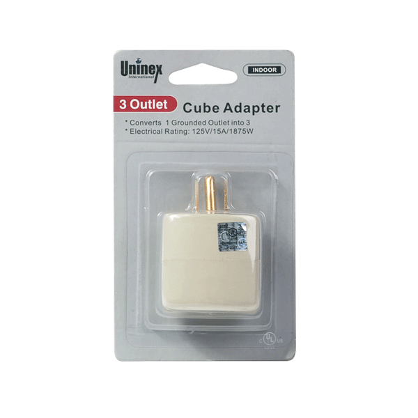 3 Outlet Cube Adapter