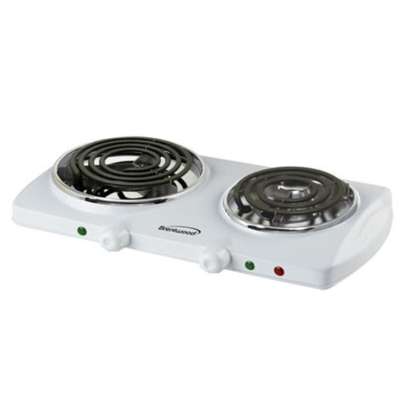 TS-368 - Electric Double Burner in White