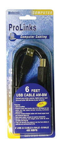 
UC206G1-6 ft. USB 2.0 Cable AM-BM
