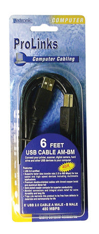 UC206G1-6 ft. USB 2.0 Cable AM-BM