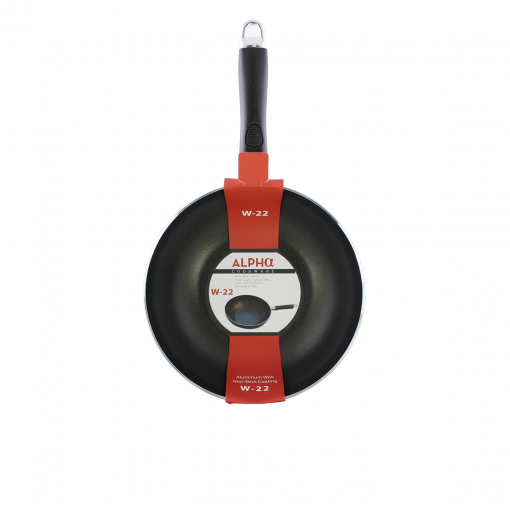 Alpha Aluminum Nonstick Wok Pan 22cm