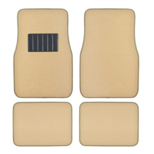 Metro Auto Carpet Mats 4pcs  BEIGE