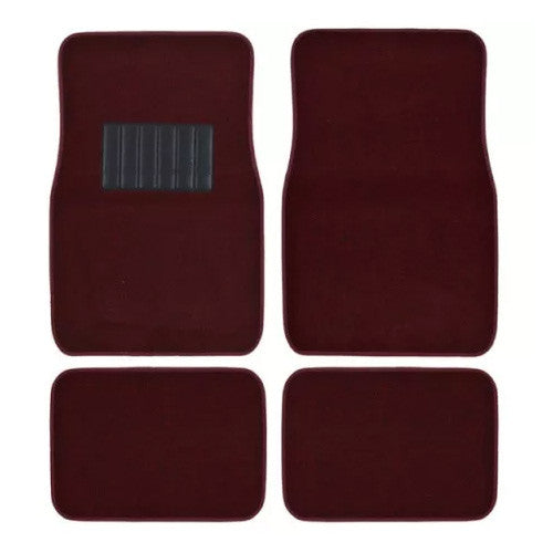 Metro Auto Carpet Mats 4pcs  BURGUNDY