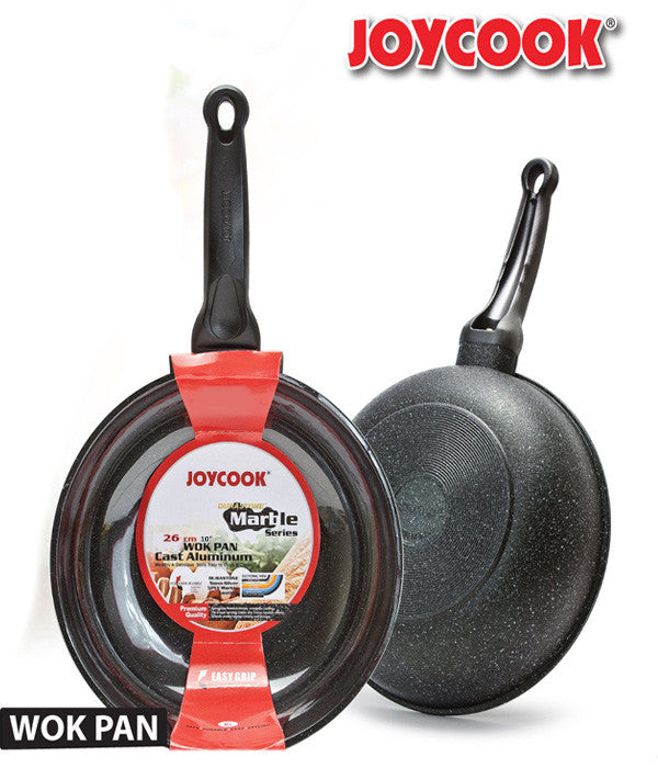 JOYCOOK - 26CM DURASTONE MARBLE SERIES WOK PAN