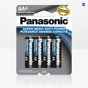 PANASONIC SIZE AA 4 PACK BATTERY 